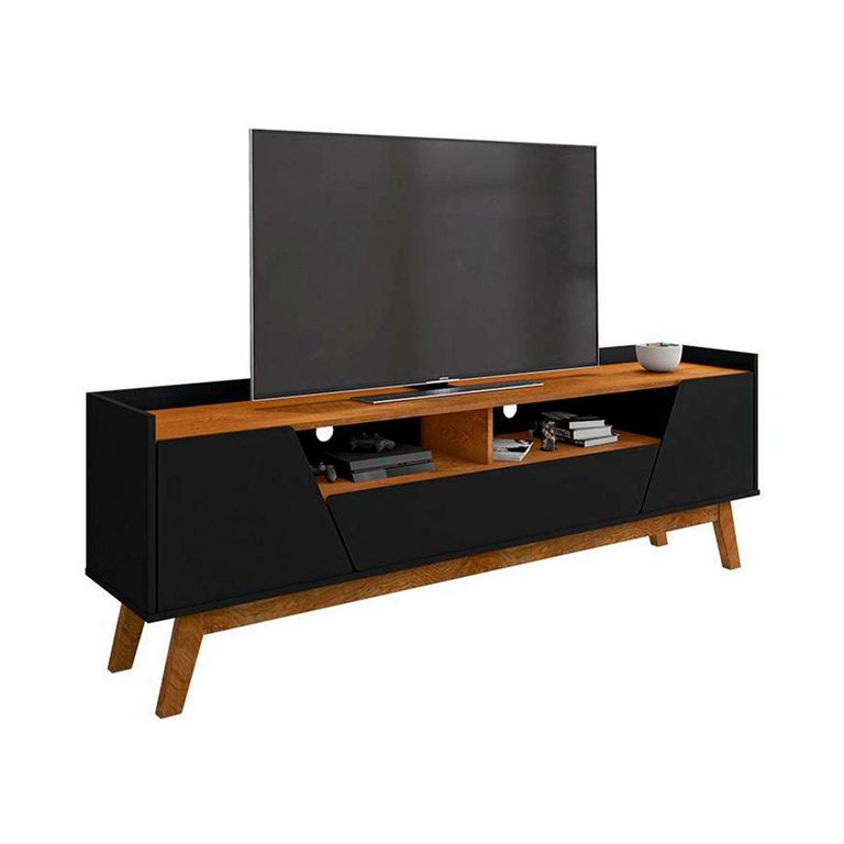 Rack TV 70 " Florencia Negro 180x60x36 cm