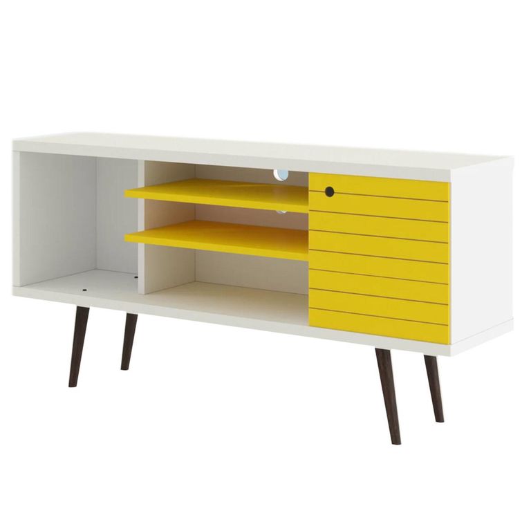 Rack TV 55 " Safira Blanco 135x68x36 cm