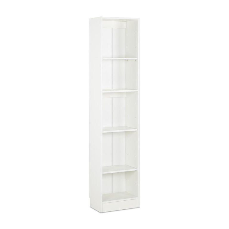 Librero Moscú Melamina 4 Nivel(es) 40x180x25 cm Blanco