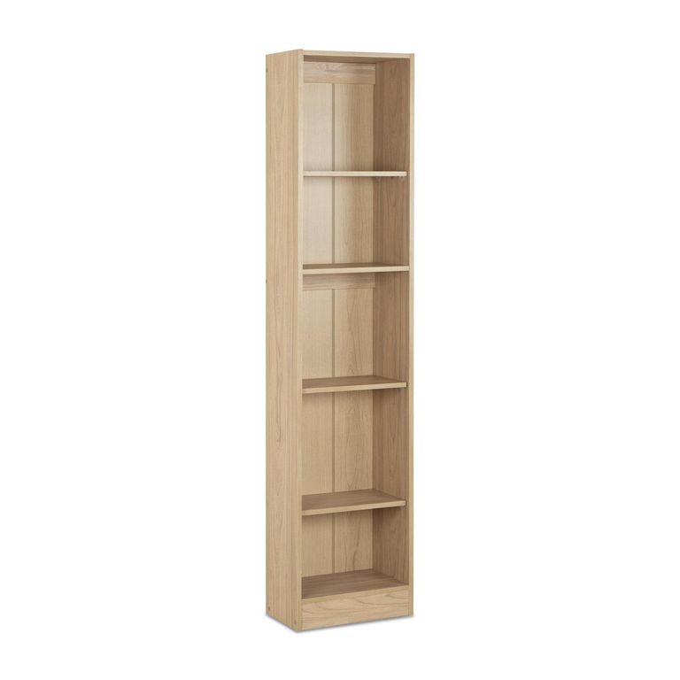 Librero Moscú Melamina 4 Nivel(es) 40x180x25 cm Olmo Alpino