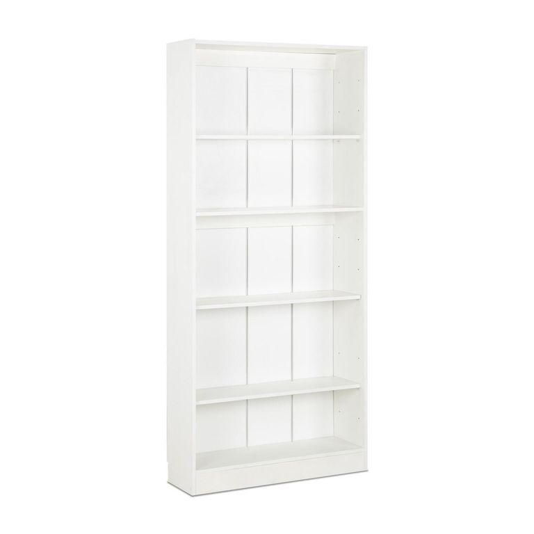 Librero Moscú Melamina 4 Nivel(es) 80x180x25 cm Blanco
