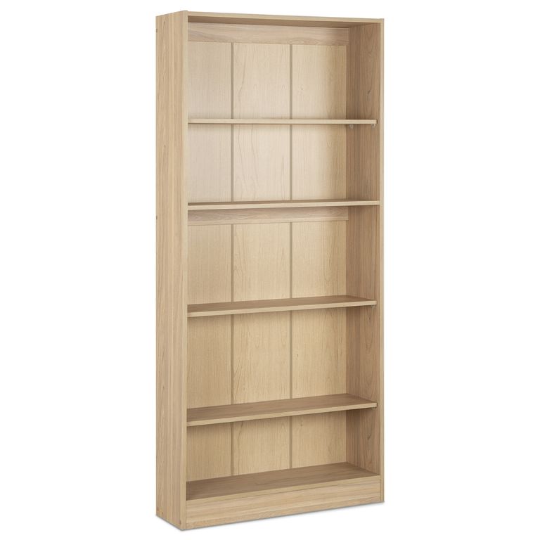 Librero Moscú Melamina 4 Nivel(es) 80x180x25 cm Olmo Alpino
