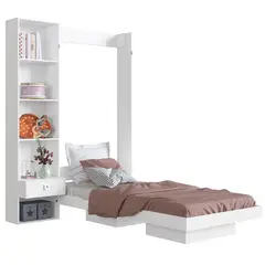 HOGA - Cama Plegable 1 plaza Vancouver Blanco