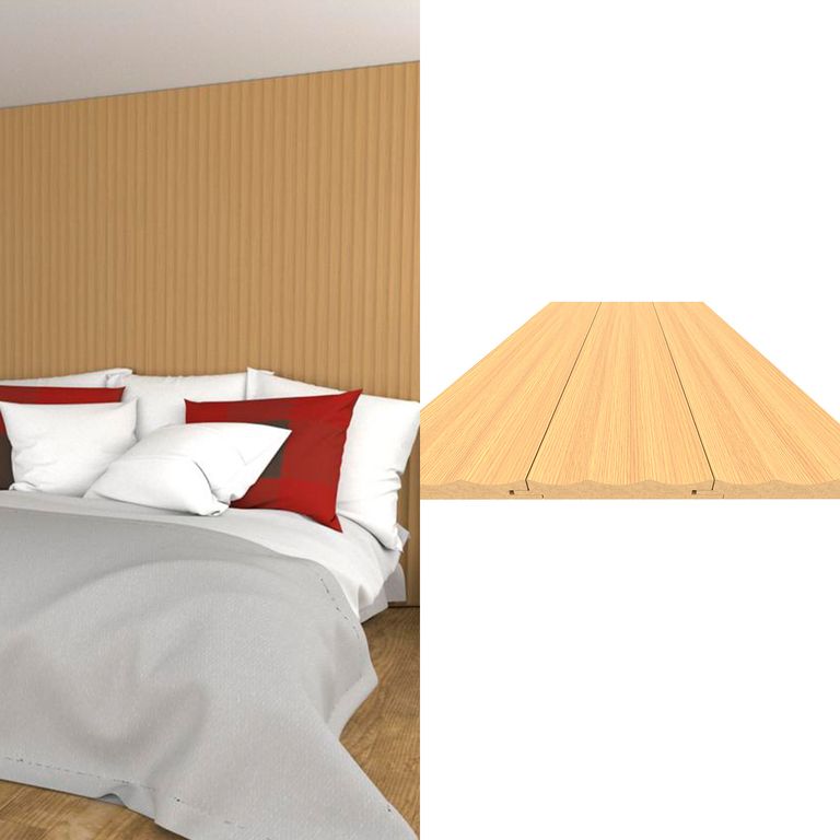 Wall Panel 3D 13x240 cm Roble 0.34 m2
