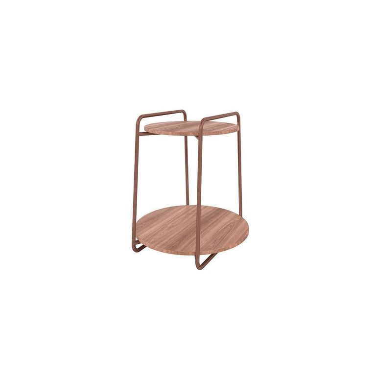 Mesa de Apoyo Milan Oro envejecido 54x54x60 cm