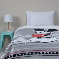 DISNEY - Frazada Polar Sherpa Mickey Vintage Infantil Diseño