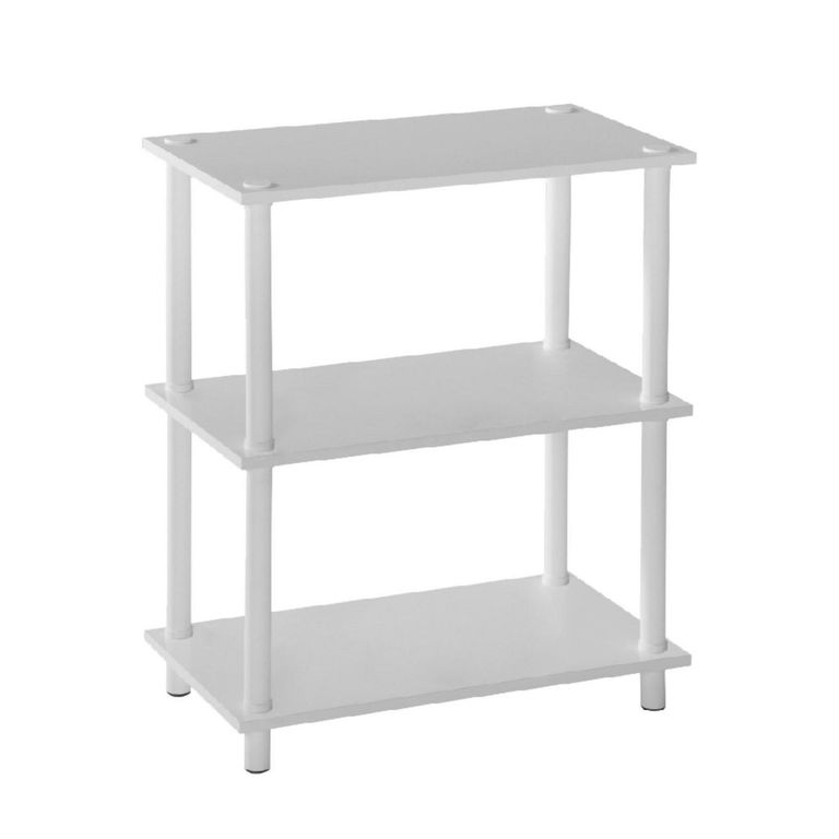 Estante MDP 3 Nivel(es) 60x75x35 cm Blanco