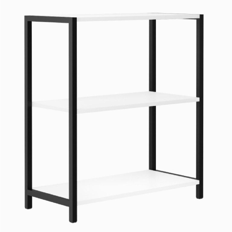 Estante New York MDP 3 Nivel(es) 64x72x30 cm Blanco/Negro