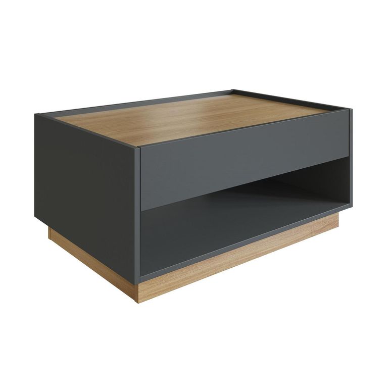 Mesa de Centro Bari Grafito/Miel 80x54x40.6 cm