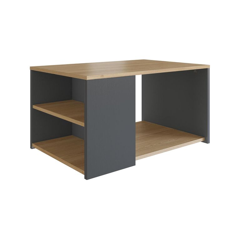 Mesa de Centro Foggia Grafito/Miel 68x45x40 cm