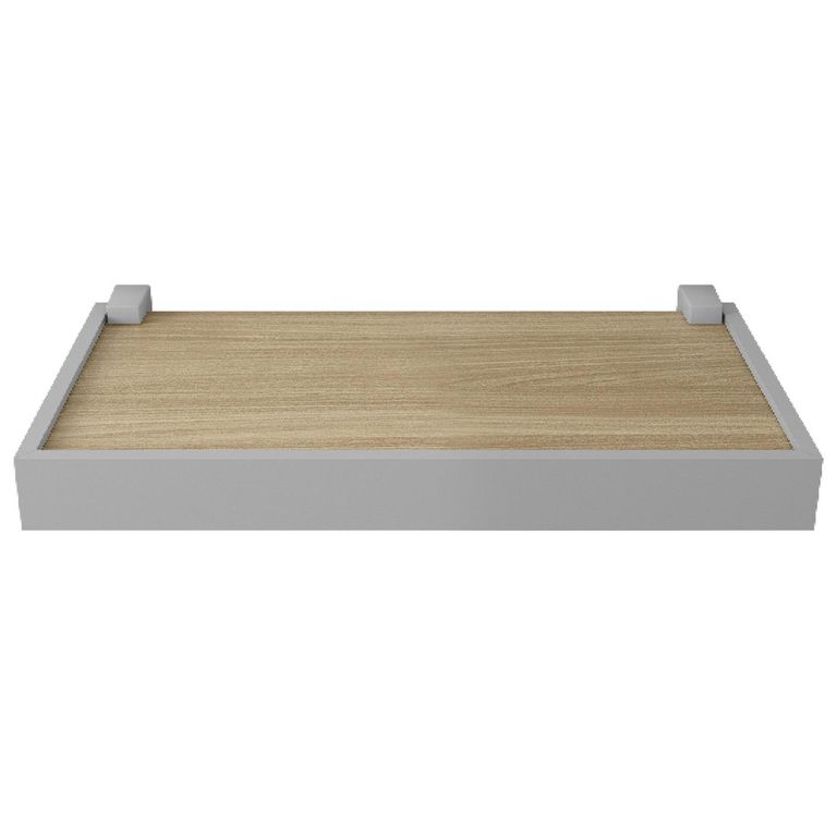 Repisa Duetto MDP 1 Nivel(es) 40x4x20 cm Roble/Gris