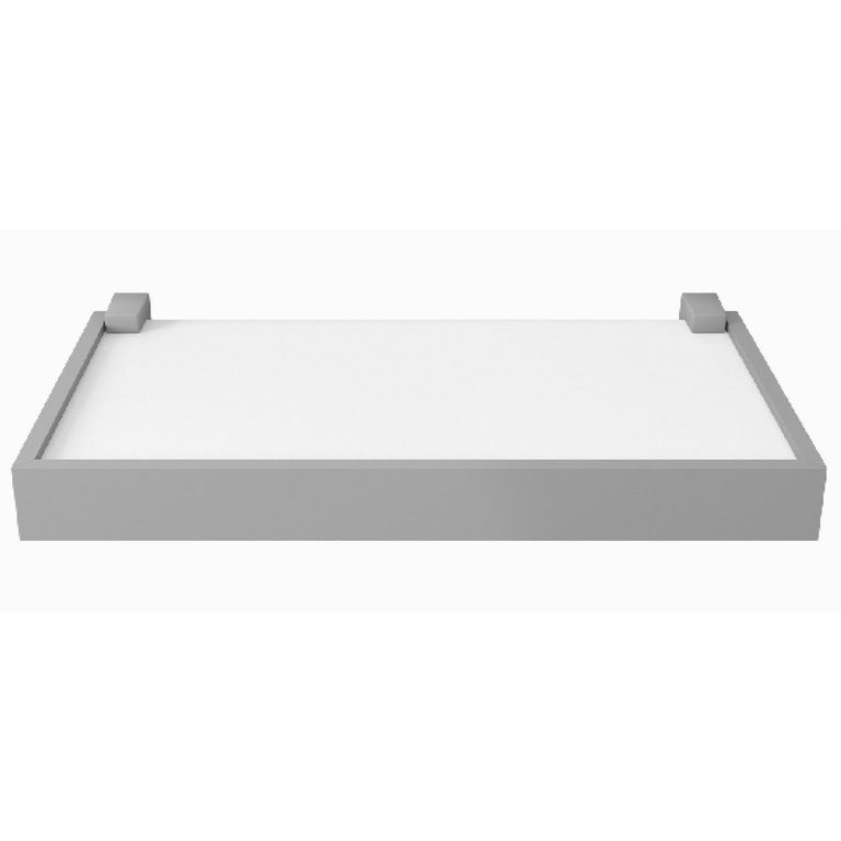 Repisa Duetto MDP 1 Nivel(es) 40x4x20 cm Blanco/Gris