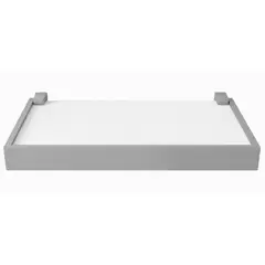 BE DESIGN - Repisa Duetto MDP 1 Nivel(es) 40x4x20 cm Blanco/Gris