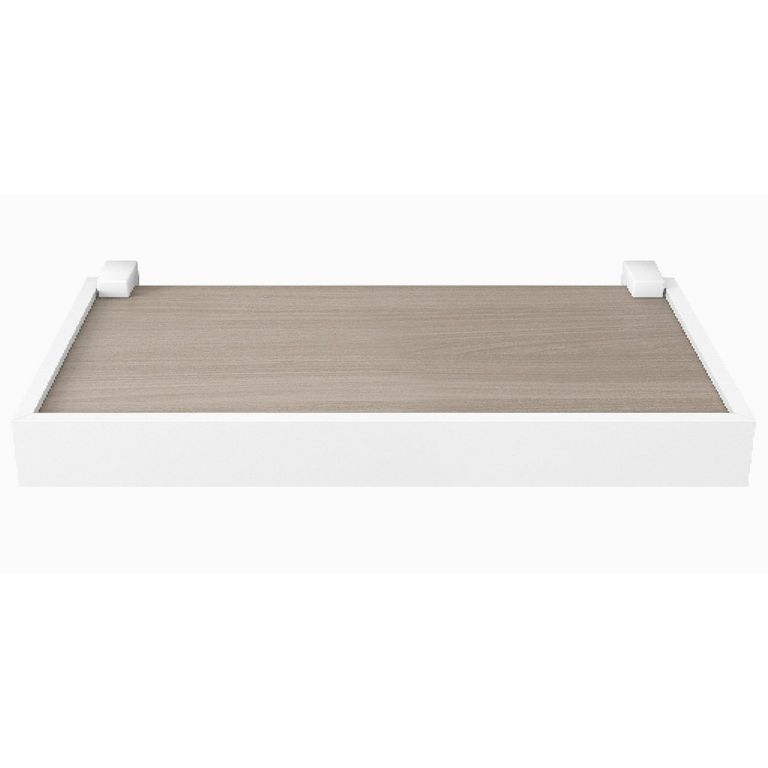 Repisa Duetto MDP 1 Nivel(es) 40x4x20 cm Gris Blanco