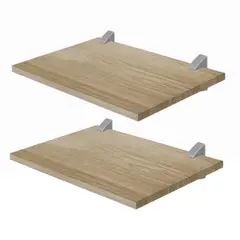 BE DESIGN - Set de Repisas Concept MDP 2 Nivel(es) 40x1.5x20 cm Roble