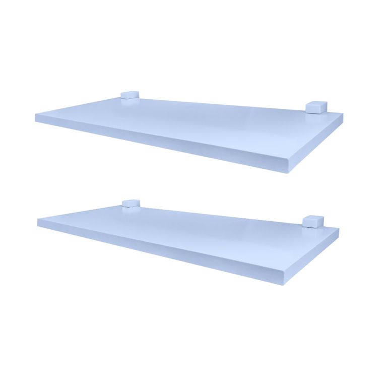 Set de Repisas MDP 2 Nivel(es) 60x1.2x20 cm Azul