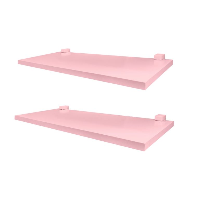 Set de Repisas MDP 2 Nivel(es) 40x1.2x15 cm Rosado