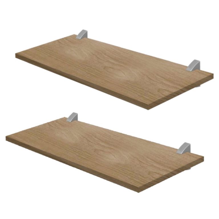 Set de Repisas Concept MDP 2 Nivel(es) 60x1.5x20 cm Roble