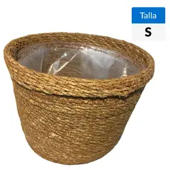 DECOGREEN - Macetero Canasto Decorativo Rama 25X20 Cm Para Plantas