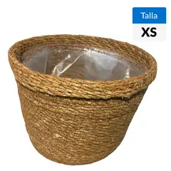 DECOGREEN - Macetero Canasto Rama 20X15 Cm Decorativo Xs