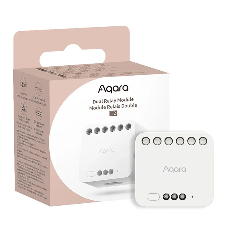 Módulo Rele Doble T2 Zigbee Con Contacto Seco