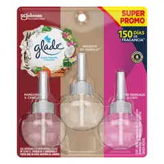 GLADE - Desodorante ambiental aceite Vainilla 3 unidad(es)