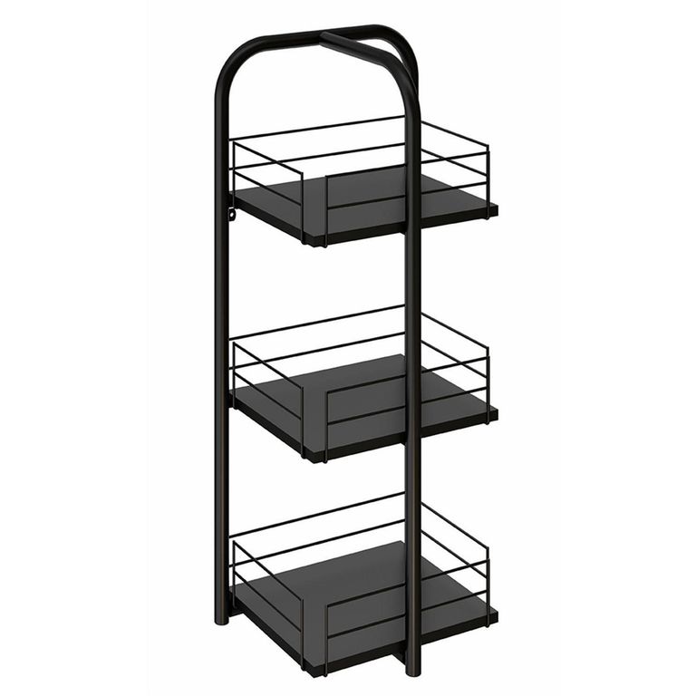 Estante Connect Metal 3 Nivel(es) 36x83x27 cm Negro