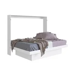 HOGA - Cama Plegable Horizontal 2 plazas Latino Blanco