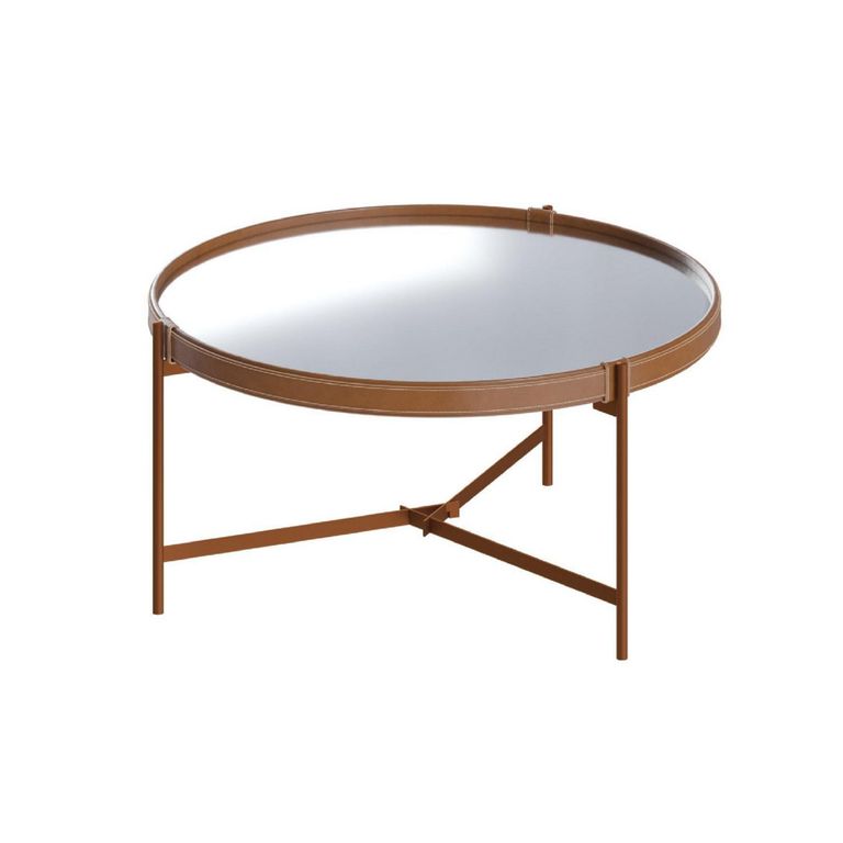 Mesa de Centro Aqua Cooper Café Cobrizo 71x71x35.5 cm