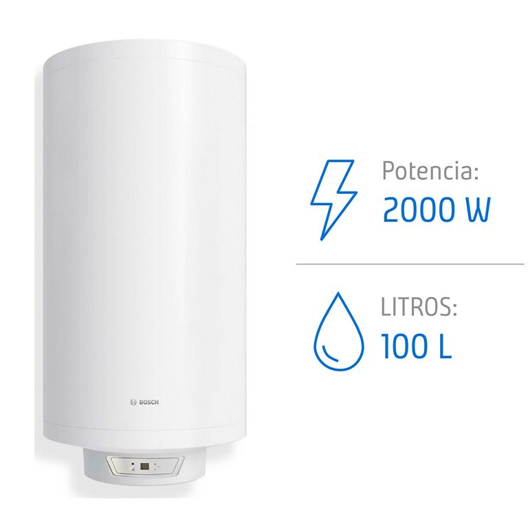 Termo Eléctrico 100 Litros 2000 W de Muro