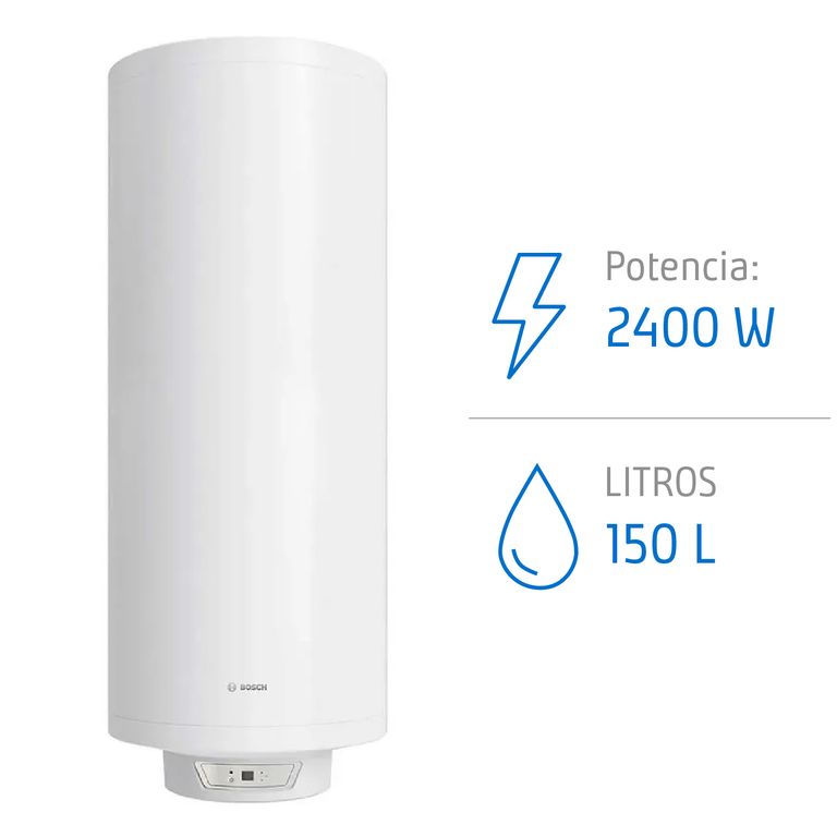 Termo Eléctrico 150 Litros 2400 W de Muro