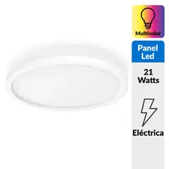 PHILIPS HUE - Panel Redondo Inteligente Hue Aurrelle White Ambiance 21W