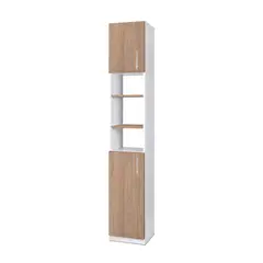 CIC - Estante Melamina 6 Nivel(es) 30x180x30 cm Blanco/Olmo Alpino