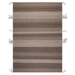 DIB - Alfombra Handwoven wool Tribal 190x290 cm Lana Café