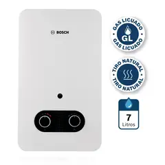 JUNKERS - Calefont Gas Licuado 7 Litros Tiro Natural Ionizado