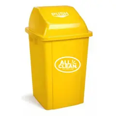 ALL CLEAN - Basurero vaivén 60 l amarillo