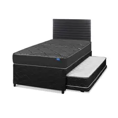 FLEX - Diván Black 1.5 Plaza/Respaldo Modern