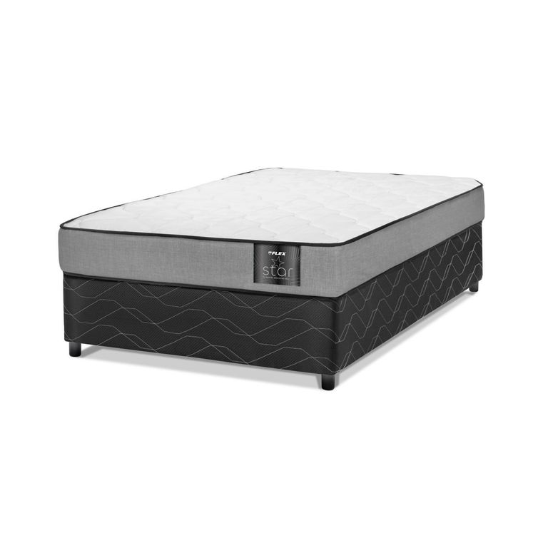 FLEX Cama 1.5 plazas Americana Star Gris