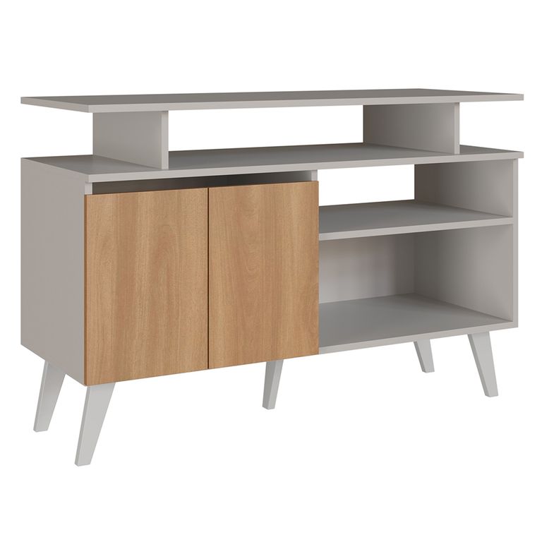 Rack TV 50 " Tokio Blanco/Café 108x72.6x42 cm