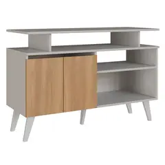 AMUV - Rack TV 50 " Tokio Blanco/Café 108x72.6x42 cm