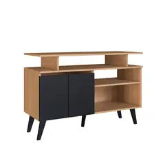 AMUV - Rack TV 50 " Tokio Café/Negro 108x75.6x42 cm