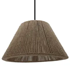 CONCEPT - Lámpara Colgante Lina Fibras Naturales Café 45 cm