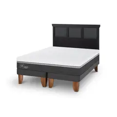 CIC - Cama Europea ortopedic advance king Respaldo Torino negro