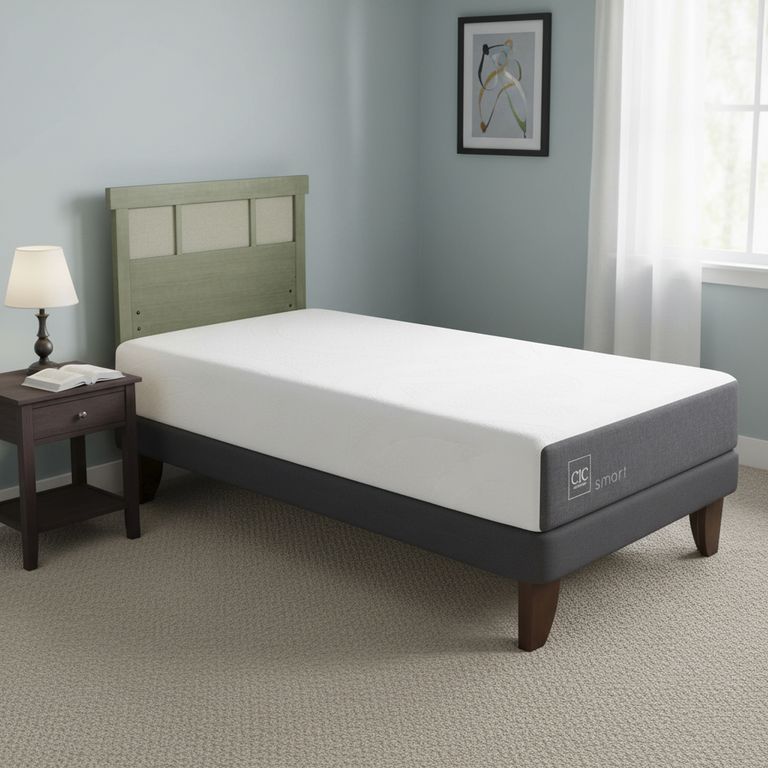 CIC Cama Europea Smart 1P Respaldo Dublin Olivo