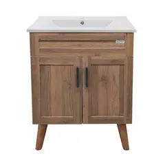 DOMSA - Kit Mueble Vanitorio Elegance Nogal 60x80x40 cm