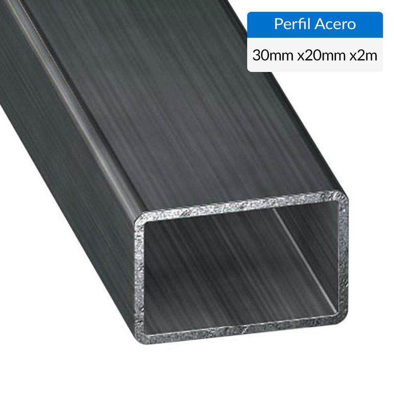 Perfil Rectangular Acero 30x20x2 mm 2 m