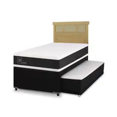 CIC - Divan ortopedic black Respaldo dublin mostaza