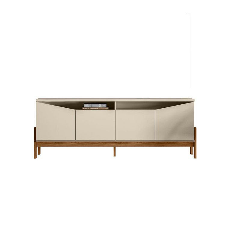Rack 75 " Arizona Pérola Metalizado 188x69x36 cm