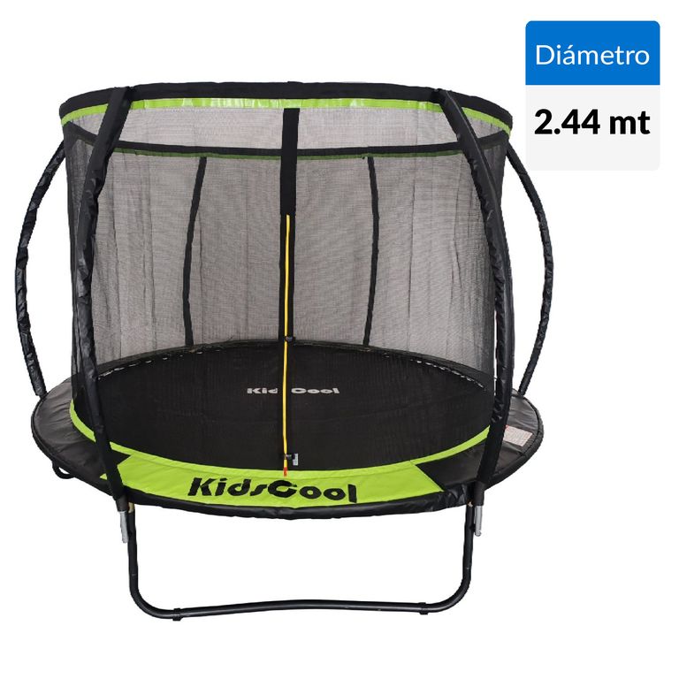 KIDSCOOL Cama Elástica Curve 244 Cm 8Ft Verde