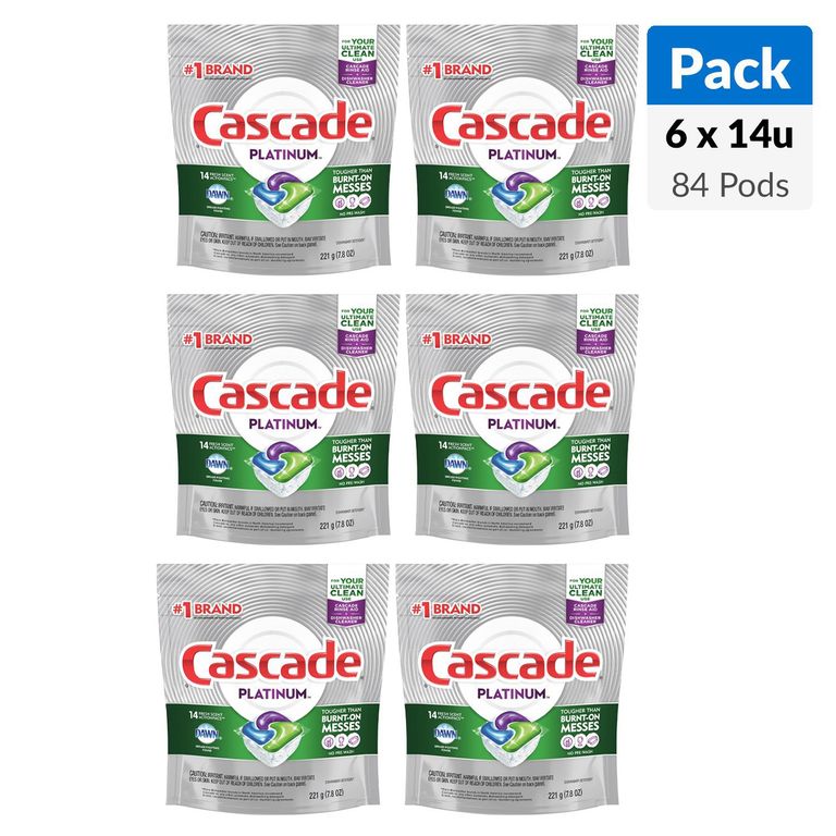 Tabletas Lavavajillas Pack 6 Unidades x 14 Tabletas c/u a $24.990